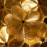 Ernst Palme brass floral wall lamps
