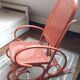Rocking chair rouge