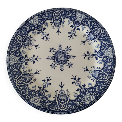 Assiette ancienne Gien – Décor inspiration Manufacture de Lille 17-18ème