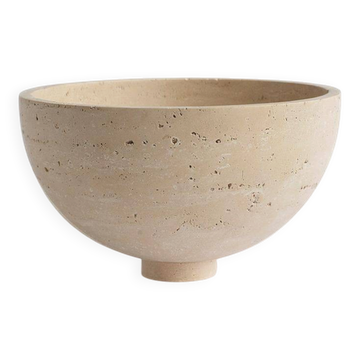 Travertine fruit bowl, centrepiece.