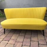 Mid-century scandinavian modern velvet sofa, 1950