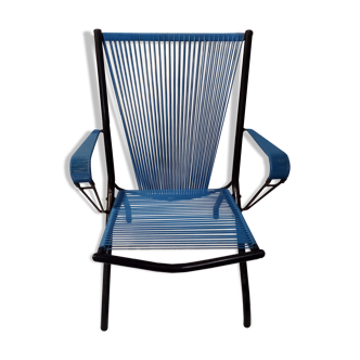 Fauteuil pliant adulte scoubidou années 50/60 André Monpoix