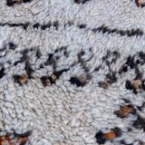 Beni Ourain Moroccan rug white - 190 x 338 cm