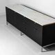 Executive sideboard by Florence Knoll with 'rosé aurore' marble top