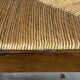 Louis Philippe armchair in walnut and straw, 19th century.