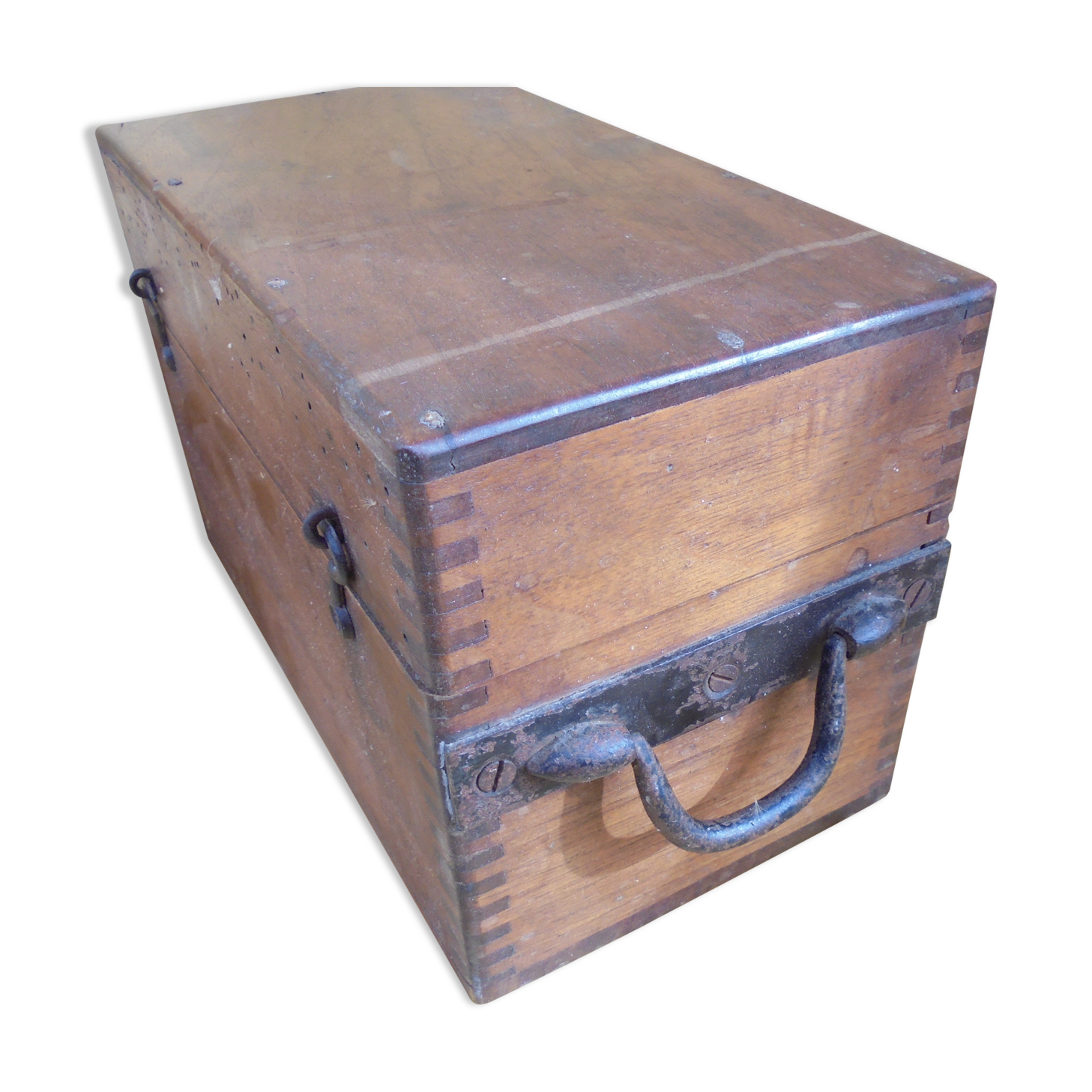 old wooden box walnut