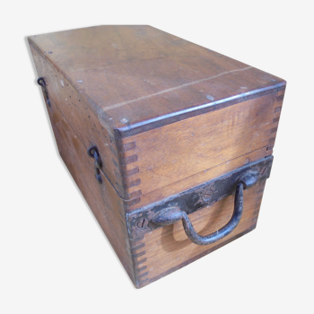 old wooden box walnut