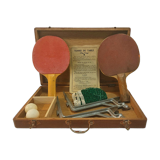Ancien jeu de tennis de table dans sa boîte d’origine