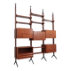 Mid century teak modular bookcase AV Arredamenti 1960s