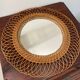 Miroir rotin vintage - 50cm