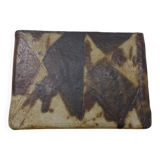 Vintage glazed studio ceramic vase by Trille Jørgensen, Denmark, 1970s.