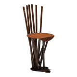 Industrial Wabi Sabi Primitive Chairs, France, 1950s