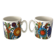 Pair of Villeroy & Boch Acapulco Mugs | 1970s Floral Design