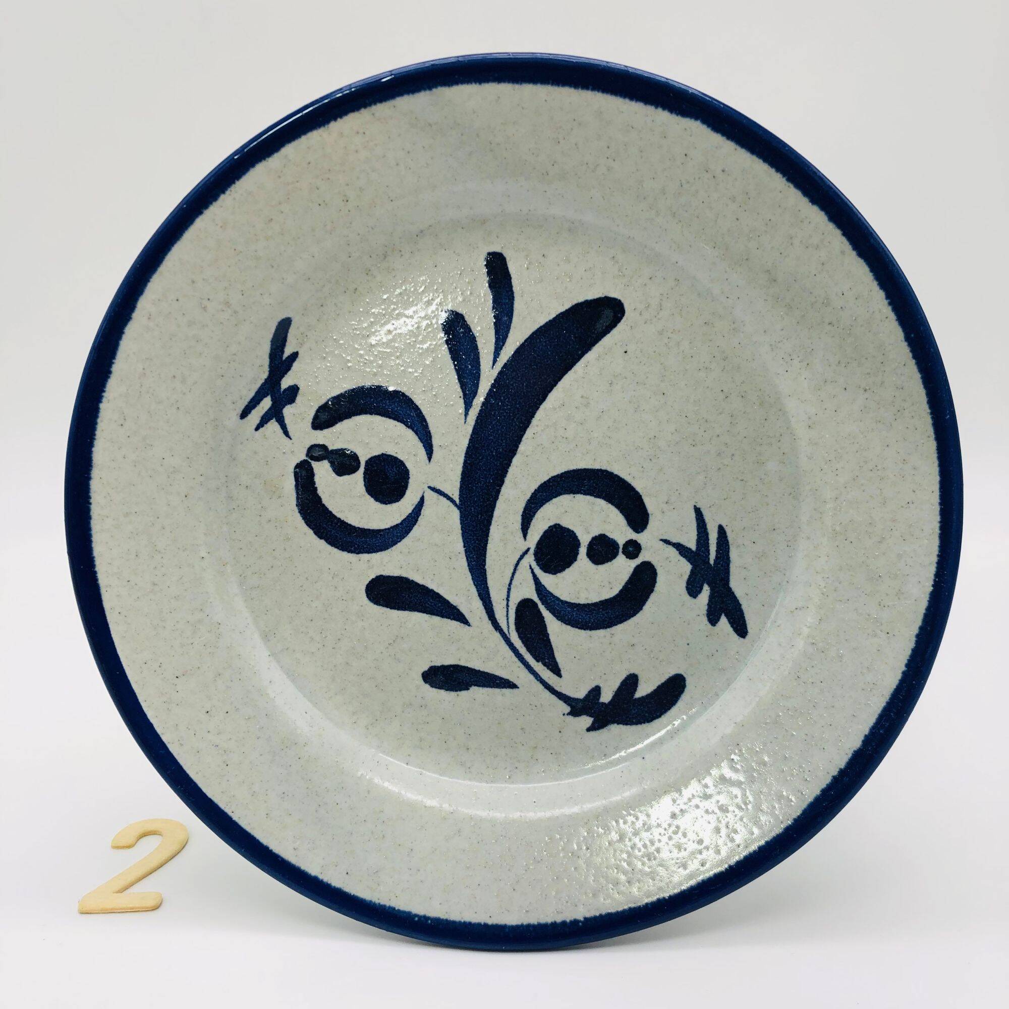 6 dessert plates, St. Clement. Hand-painted decoration.