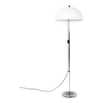 Space Age Chrome Mushroom Floor Lamp