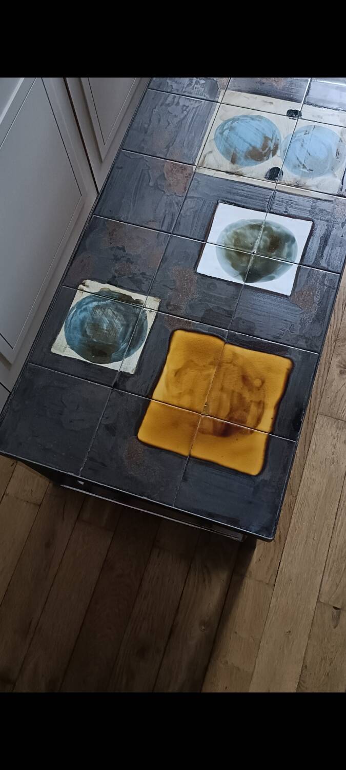 Belarti chrome ceramic coffee table