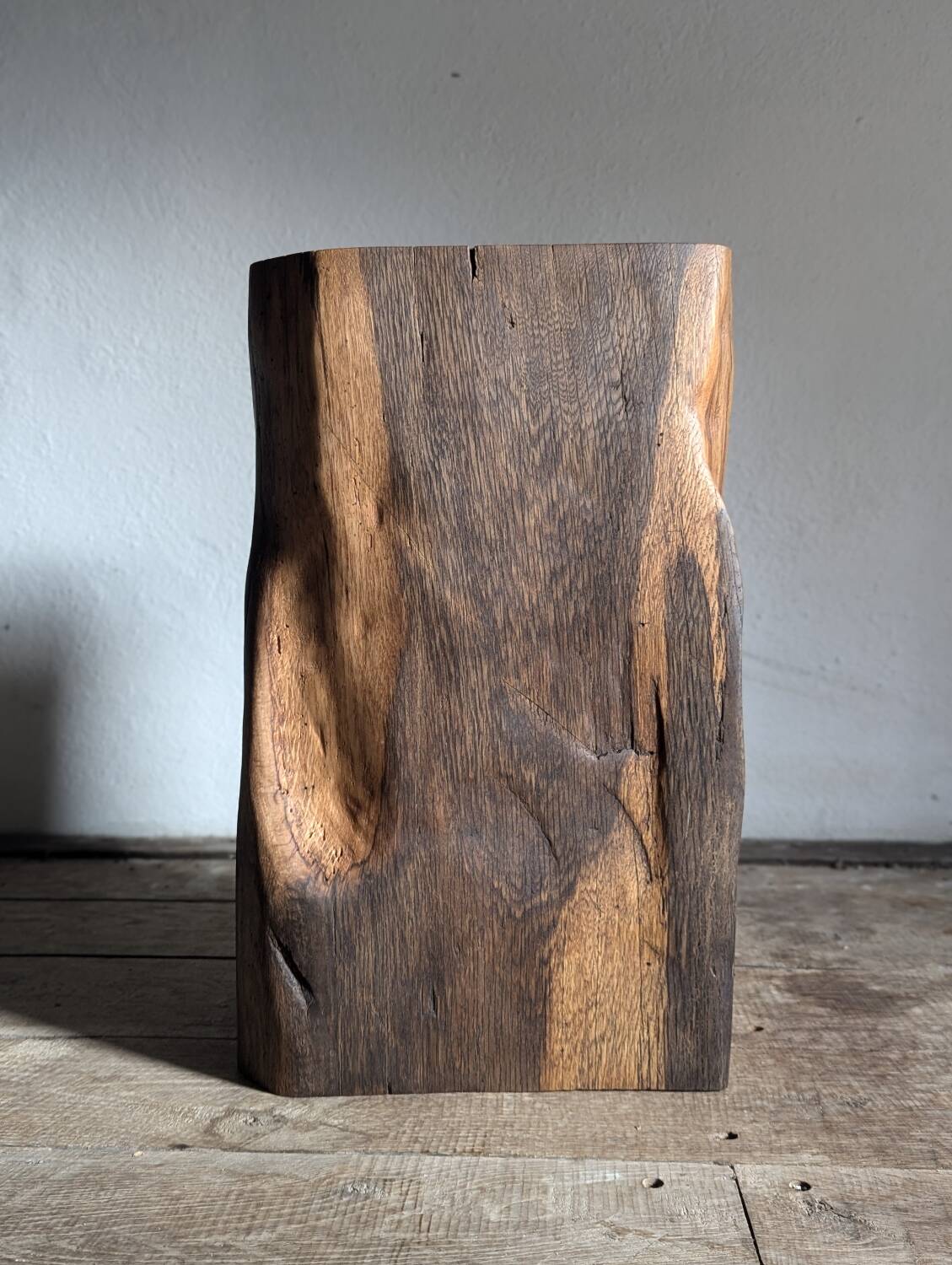 Antique oak pedestal