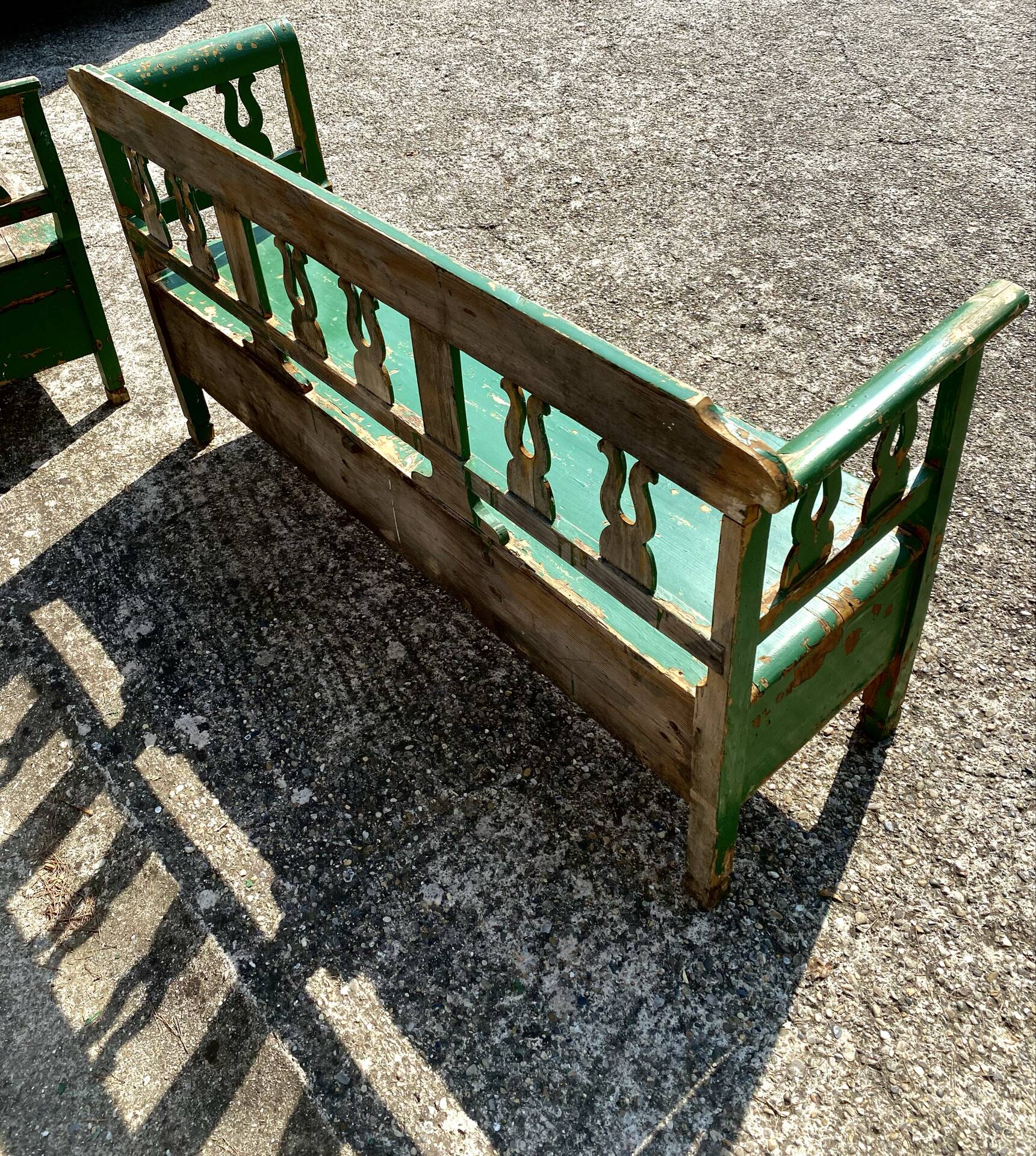 Wooden bench