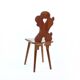 Folk Style Dining Chair In Wood, Czechoslovakia 1973