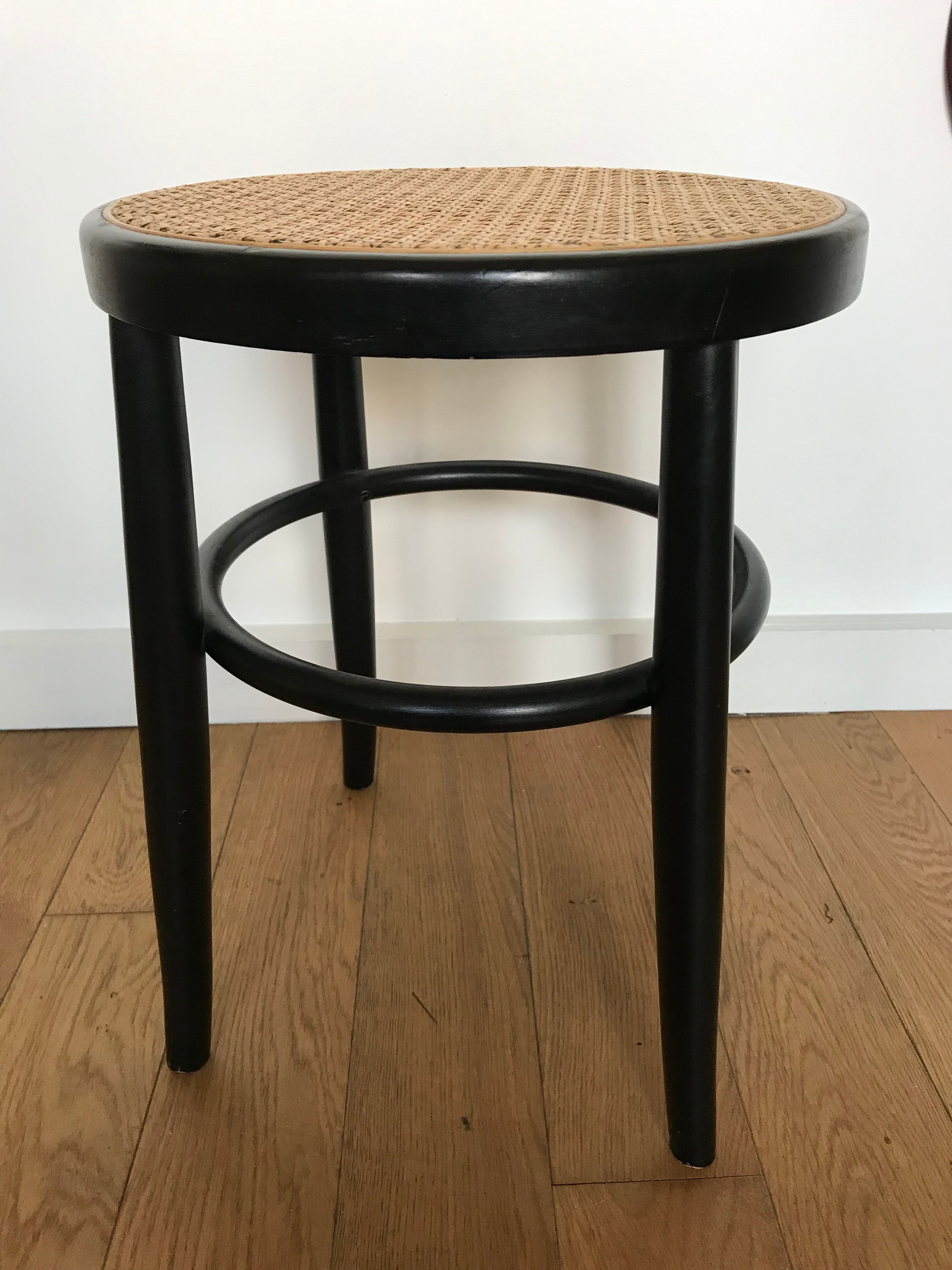 Stool wood and caning