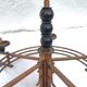 Bronze chandelier 5 lights 1950/1960