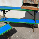 Set of 6 fairground benches