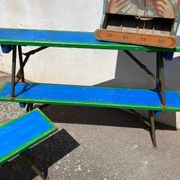 Set de 6 bancs de fête foraine