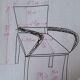 Pair of vintage bridge armchairs with vintage armrests