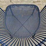 Pair of metal garden chairs