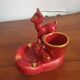 Bambi fawn cigarette holder ashtray in vintage Vallauris ceramic