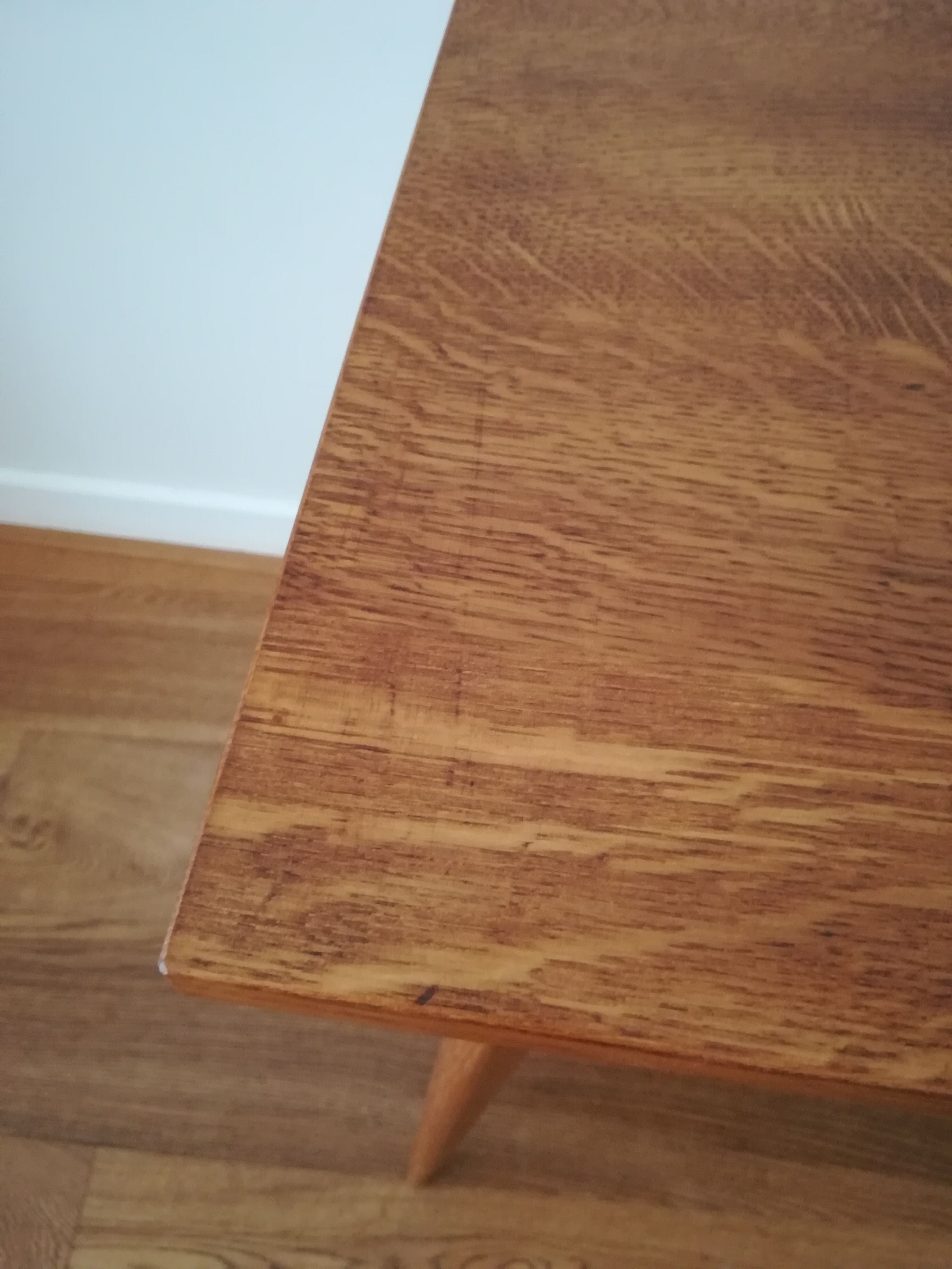 Solid oak side table