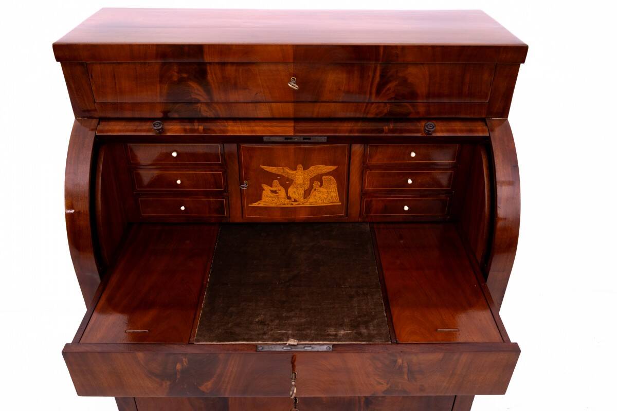 Mahogany secretary, Northern Europe, late 19th century.