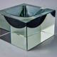 Ashtray Sommerso cubic gray by Seguso, Murano, Italy, 1970