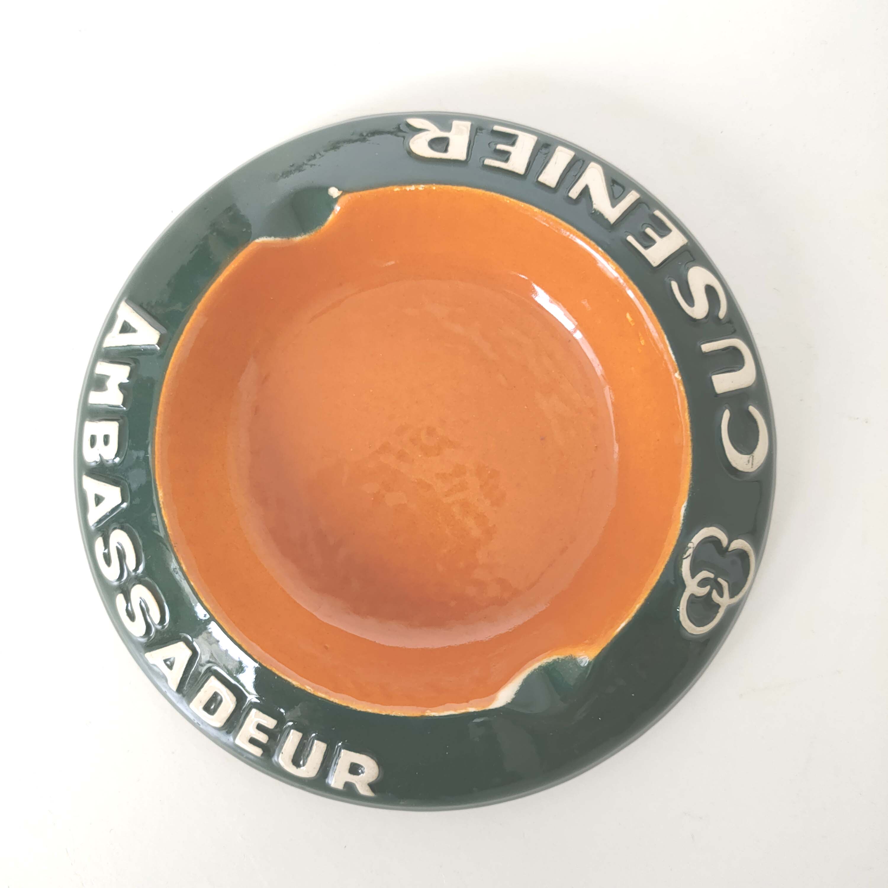 Ashtray Ambassador Ceramic Cusenier