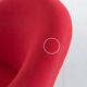 Fauteuil crapaud rouge
