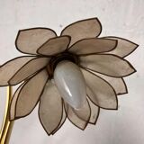 Vintage double flower table lamp golden