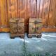 Austrian Art Deco chests in walnut veneer, 1920s, set of 2