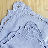 Vintage embroidered fireplace / centerpiece