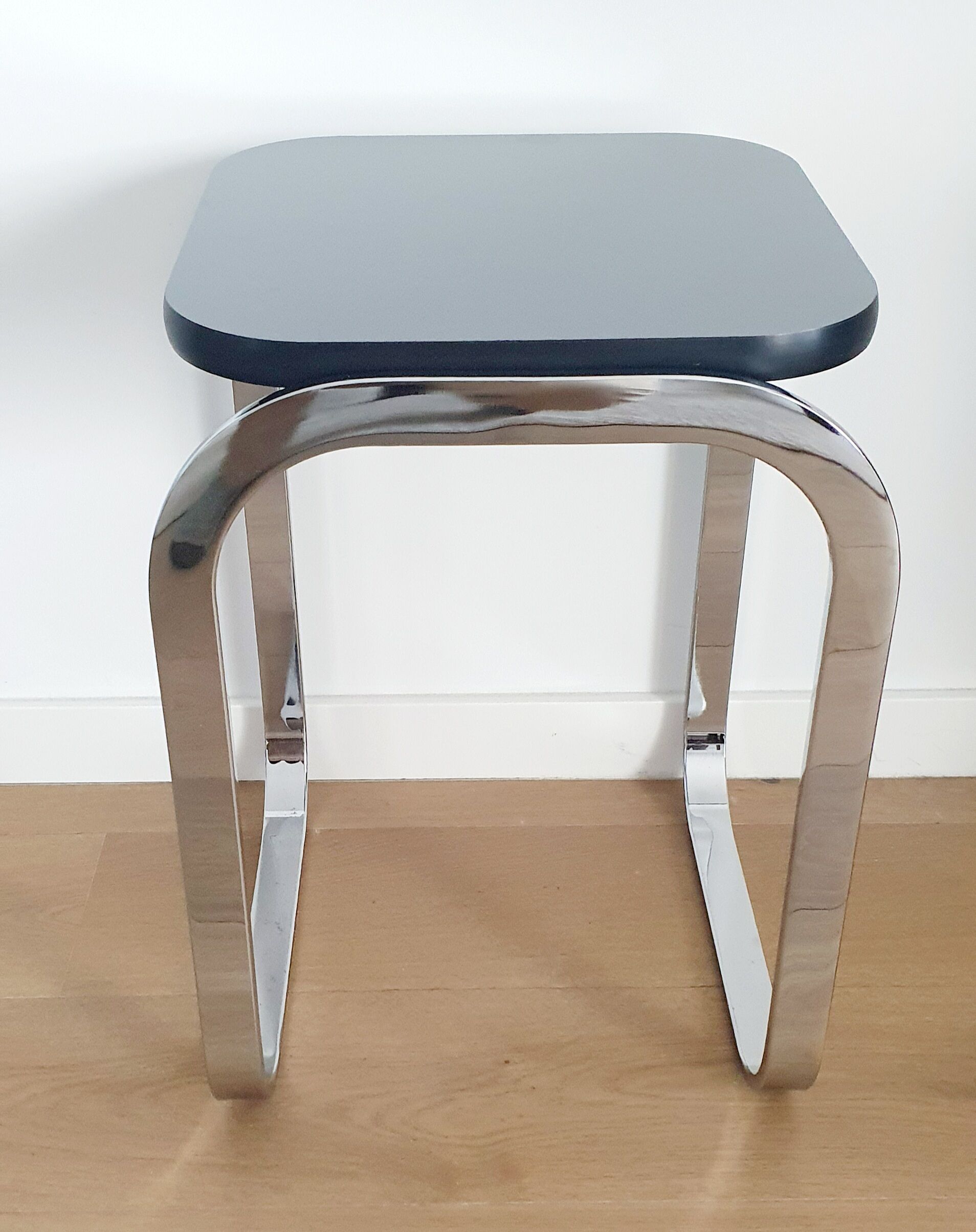 Bauhaus style chrome side table