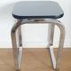Table d'appoint chrome style bauhaus