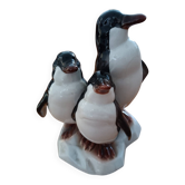 Famille de pingouins porcelaine espagnole