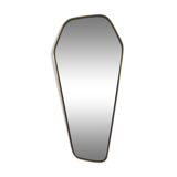 Asymmetrical vintage 50'60 ' free-form mirror, 33x73cm