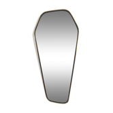 Asymmetrical vintage 50'60 ' free-form mirror, 33x73cm