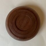 Pair of varnished wooden pocket vases