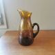 Pichet haut vintage verre couleur ambre