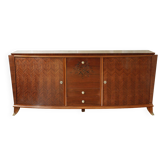 Rosewood and rosewood sideboard in the style of Jules Leleu