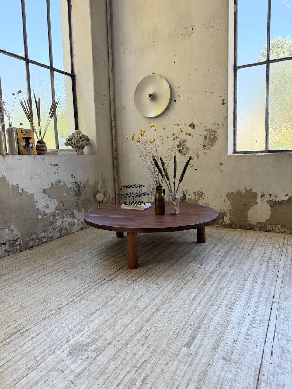 50s round tripod coffee table