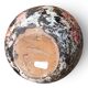 Round stoneware vase by David Whitehead, La Borne, polychrome.