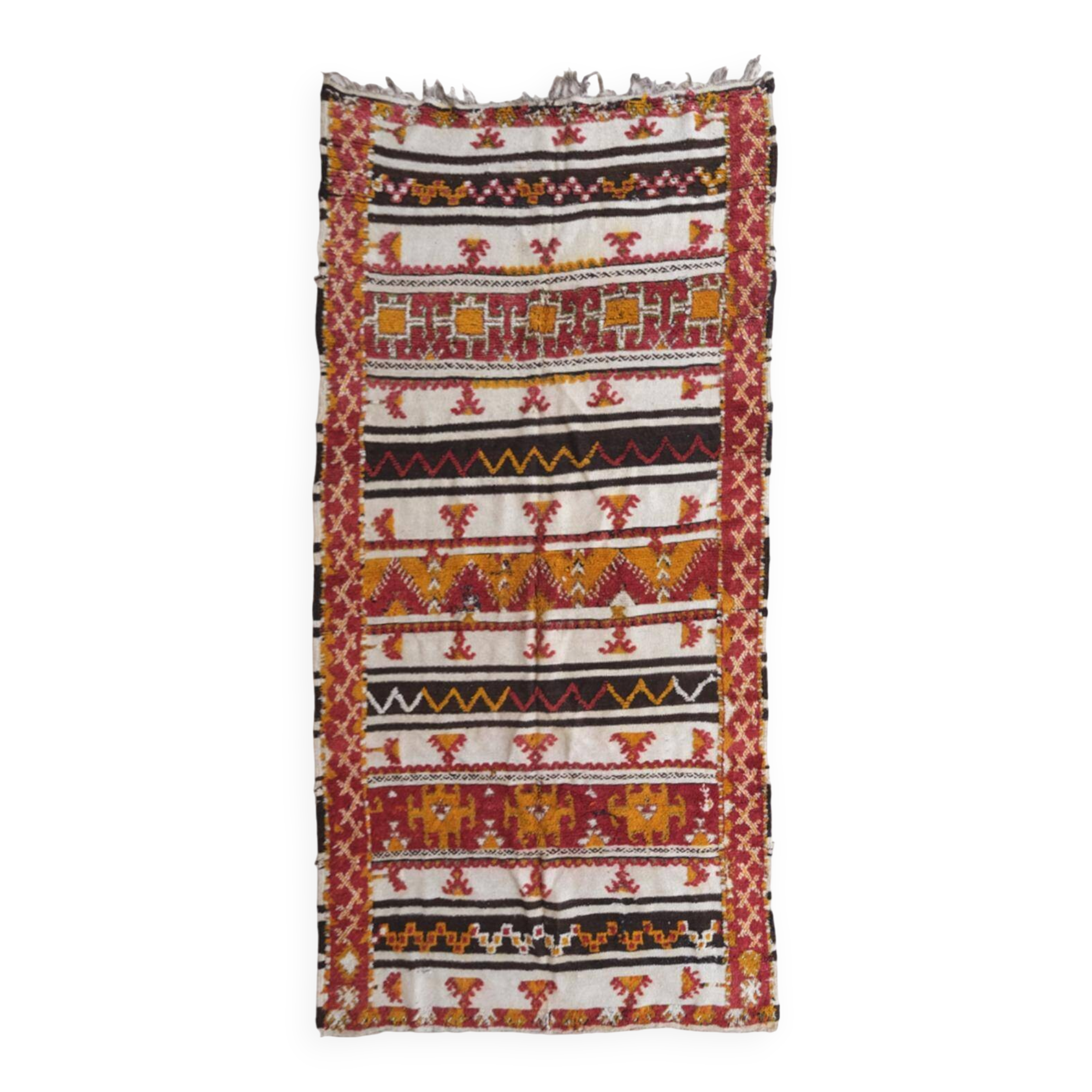 Moroccan Kilim Glaoui Rug - 290 x 140 cm