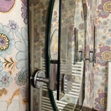 Illuminated bathroom wall mirror 70s